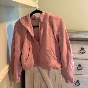 Lululemon light pink scuba hoodie